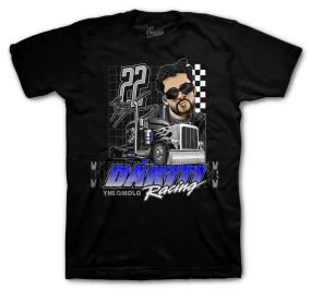 Retro 5 Racer Blue Bad Bunny Racing Shirt