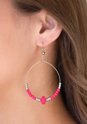  Retro Rural Pink Earrings