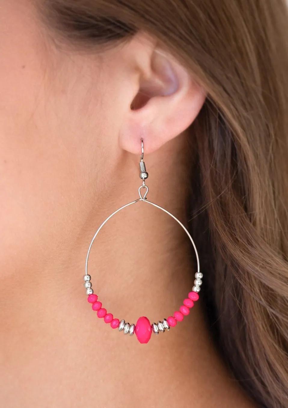  Retro Rural Pink Earrings