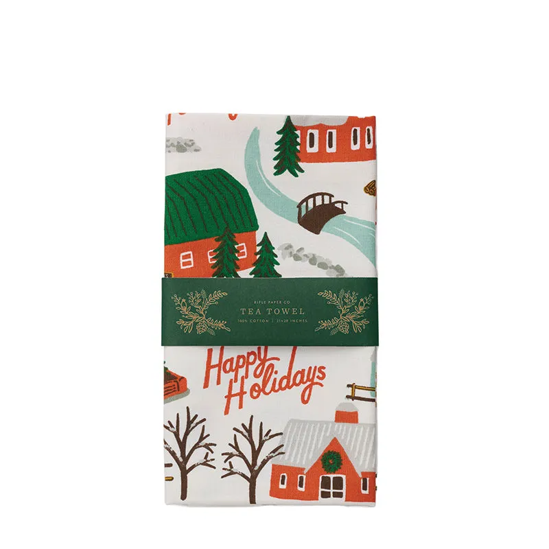 RIFLE PAPER CO. | Christmas Tree Farm Tea Towel