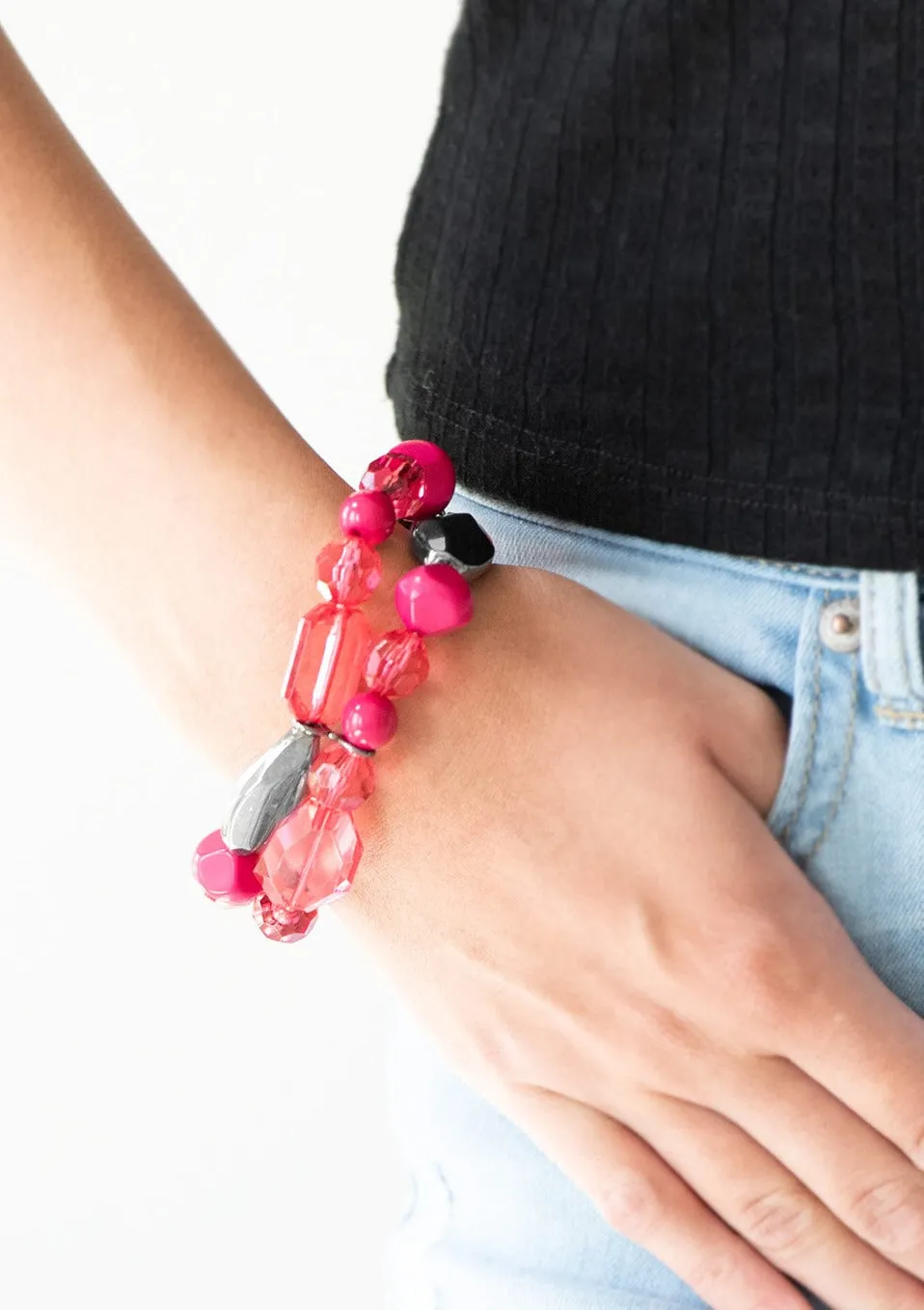 Rockin Rock Candy Pink Bracelet