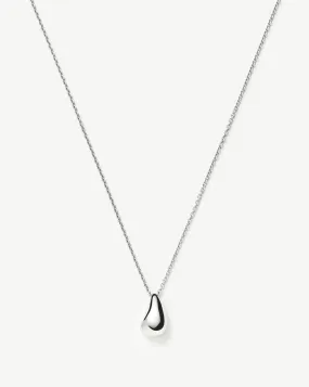 Savi Sculptural Droplet Pendant Necklace | Sterling Silver