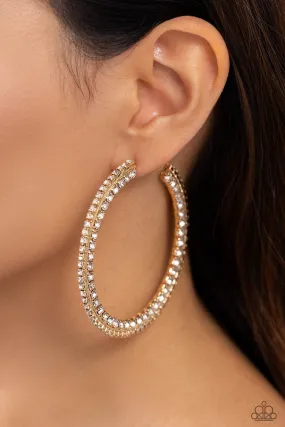 Scintillating Sass Gold-Earring