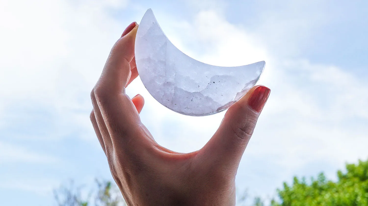 Selenite Moon Crystal