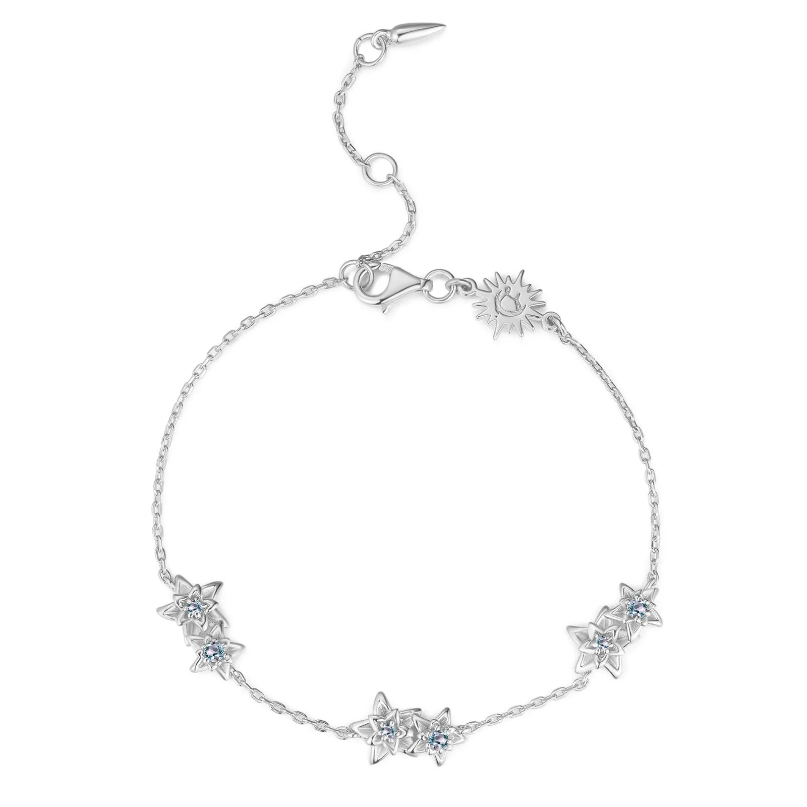 Silver Bracelet - Poinsettia