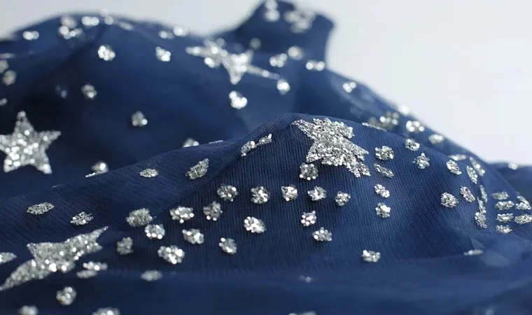 The Cassiopeia Blue Stars Sleeveless Gown