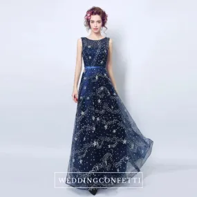 The Cassiopeia Blue Stars Sleeveless Gown