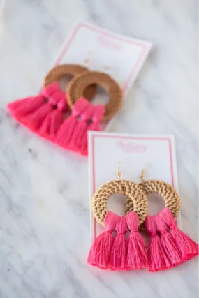 The Dark Crabb Earring in Hot Pink