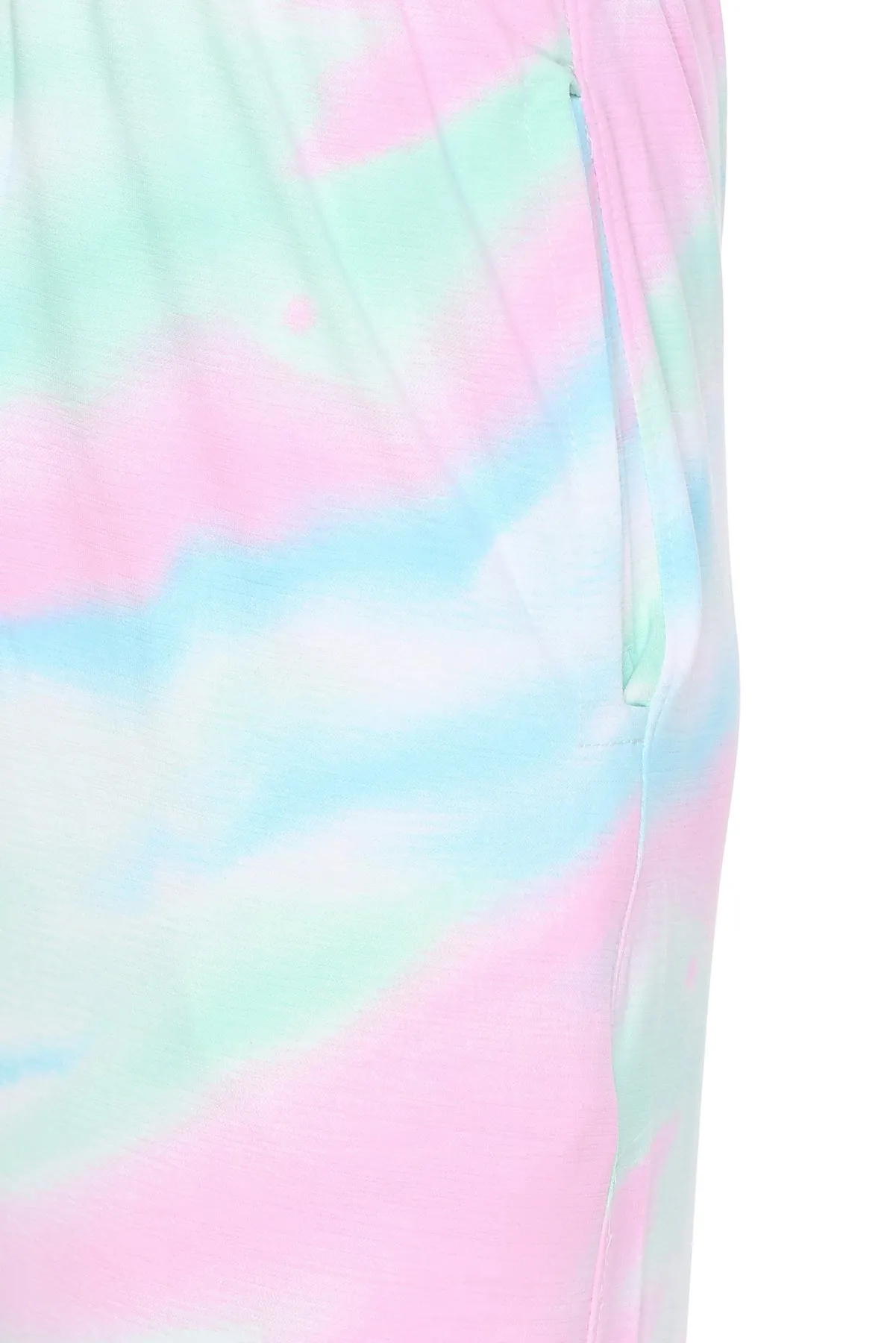 Tie-Dye Night Pajamas For Women - Aqua & Pink