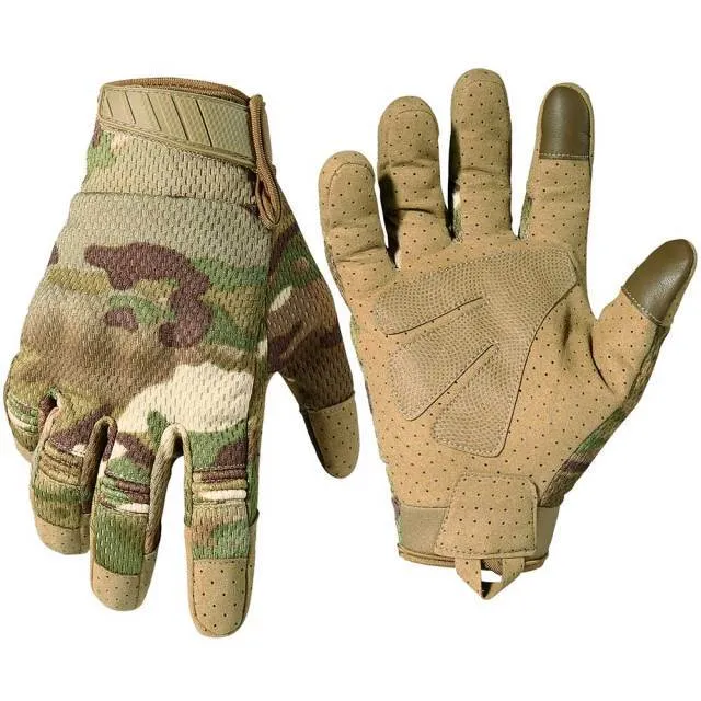 Touch Screen Multicam Tactical Full Finger Gloves Army Military Airsoft Paintabll Shooting Drive Work Protection Gear Men Women