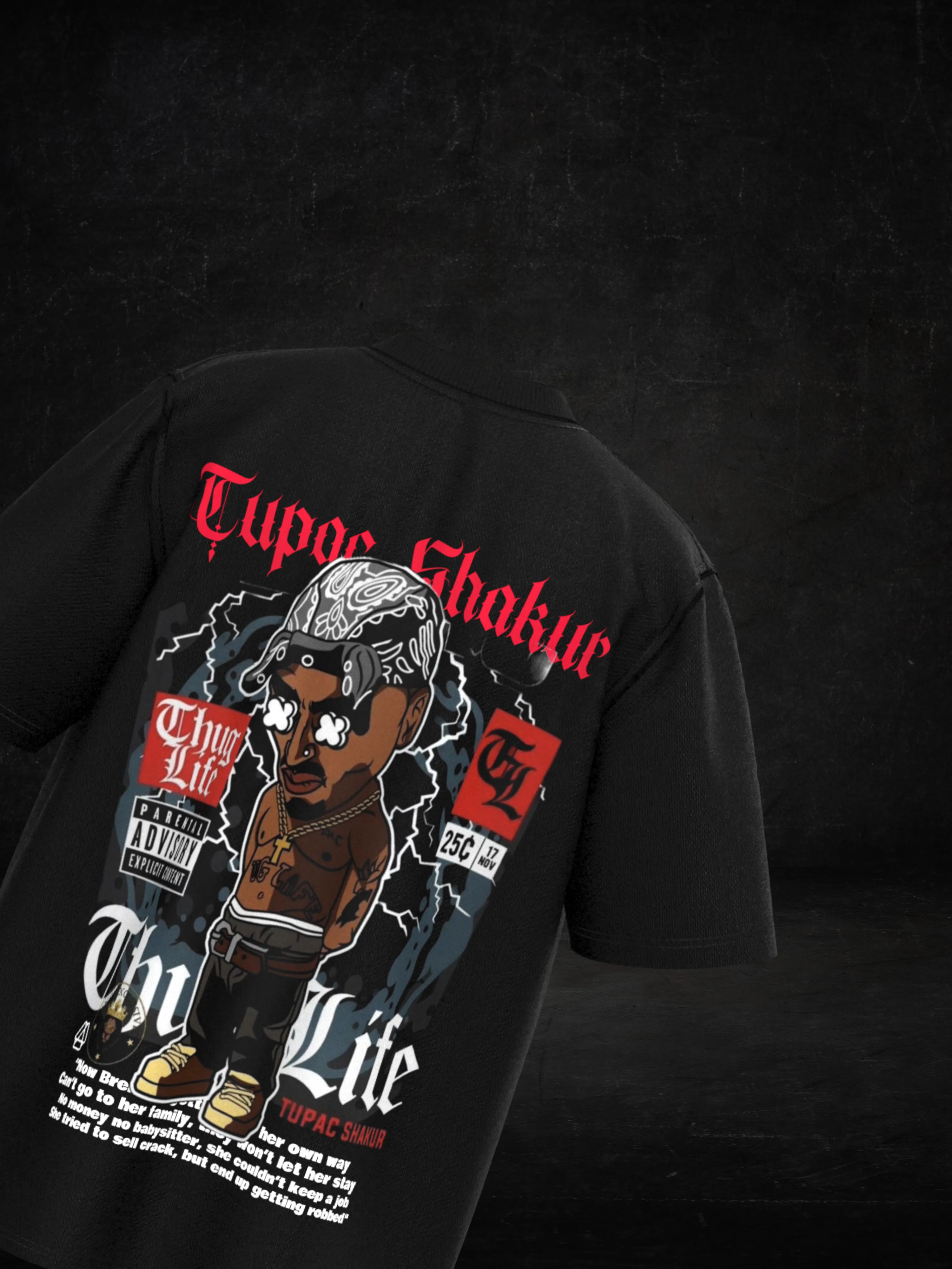 Tupac Shakur Oversized T-shirt