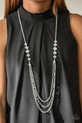 Turn It Up-Town White Necklace Set