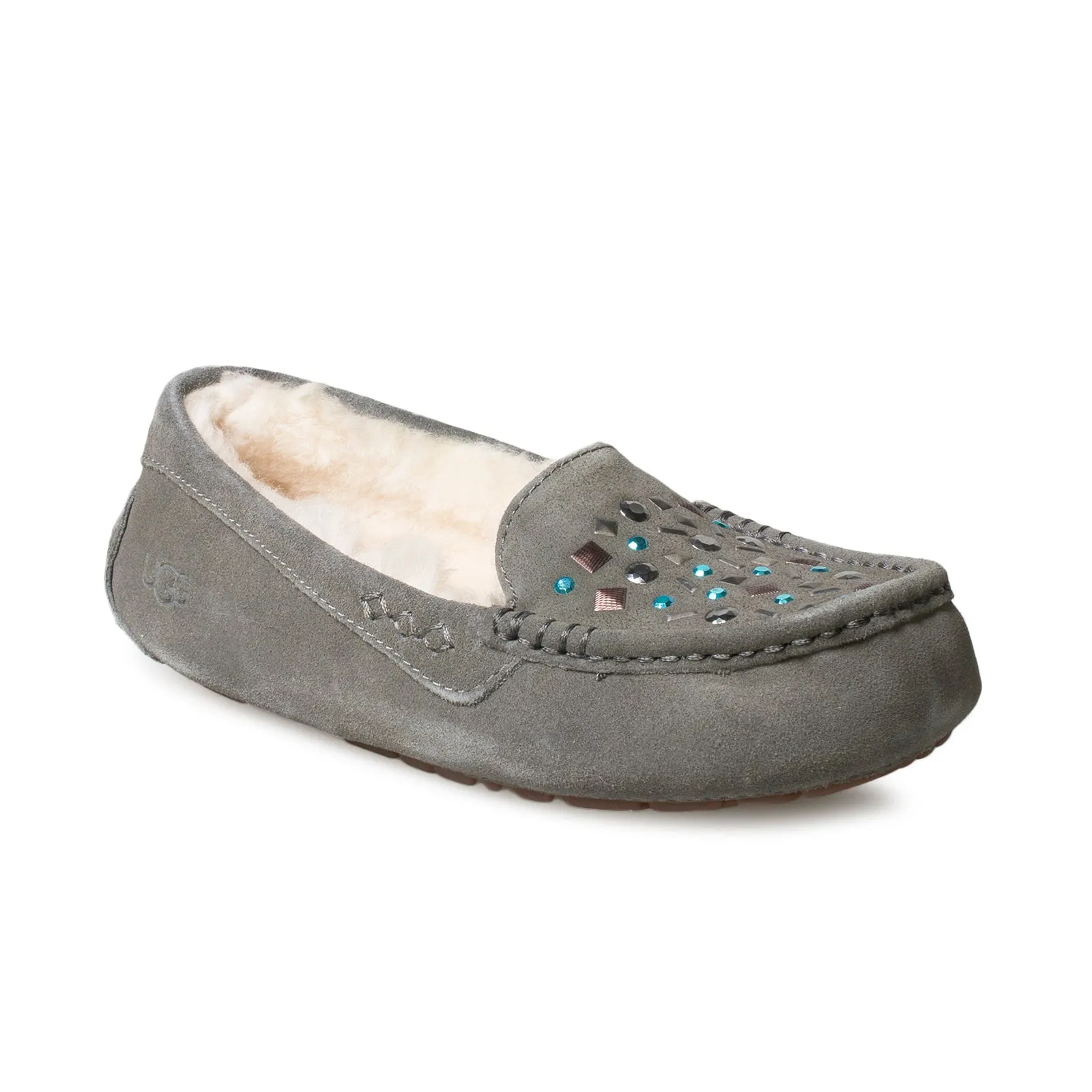 UGG Ansley Stud II Charcoal Slippers - Women's