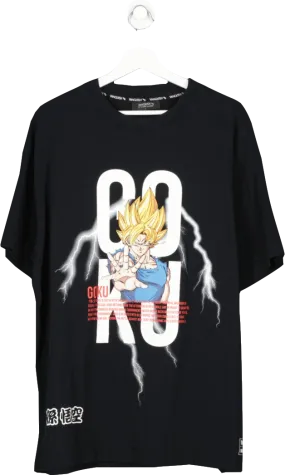 Vanquish Black Dbz Goku Oversized T Shirt UK L