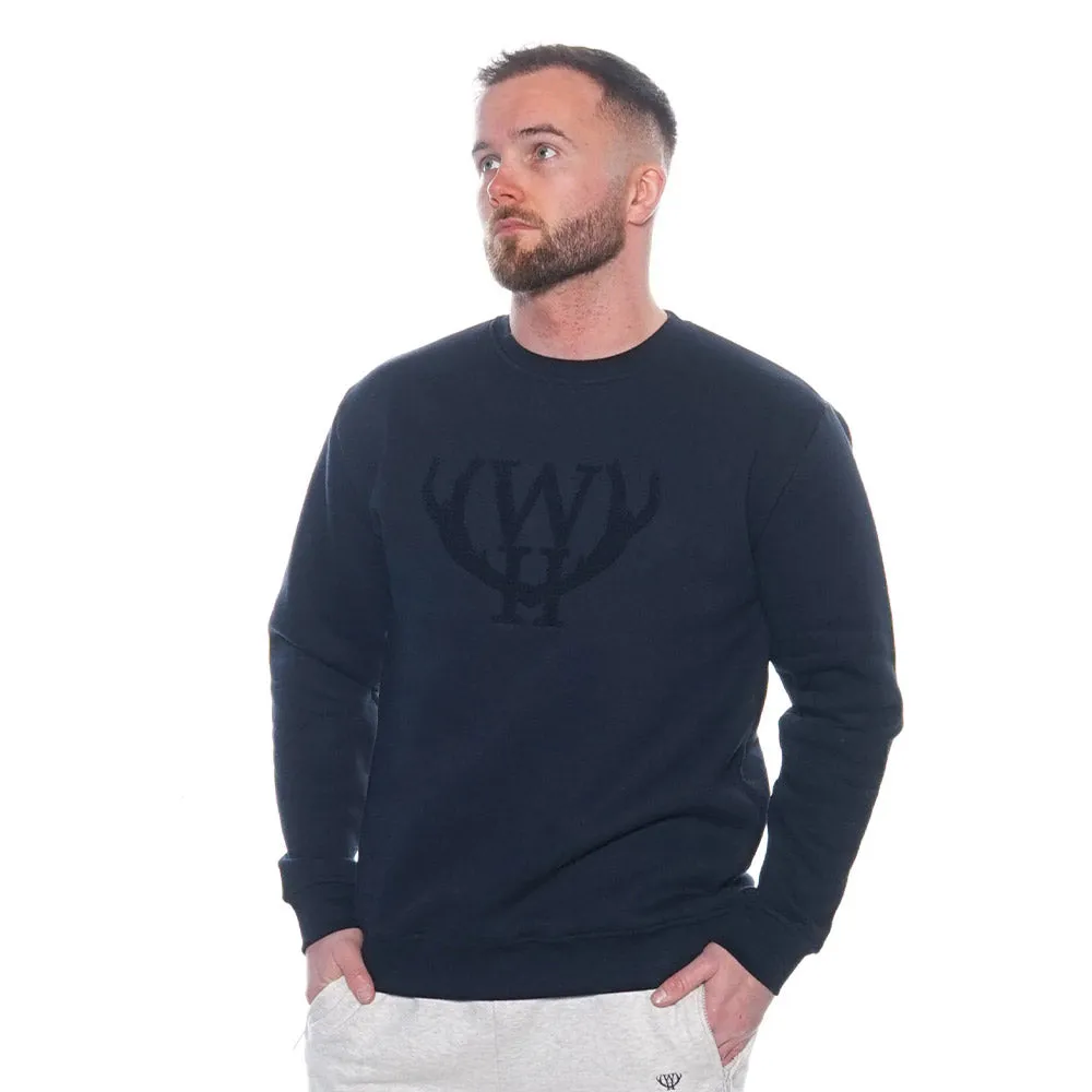 Walker & Hunt - Navy Flock Sweatshirt