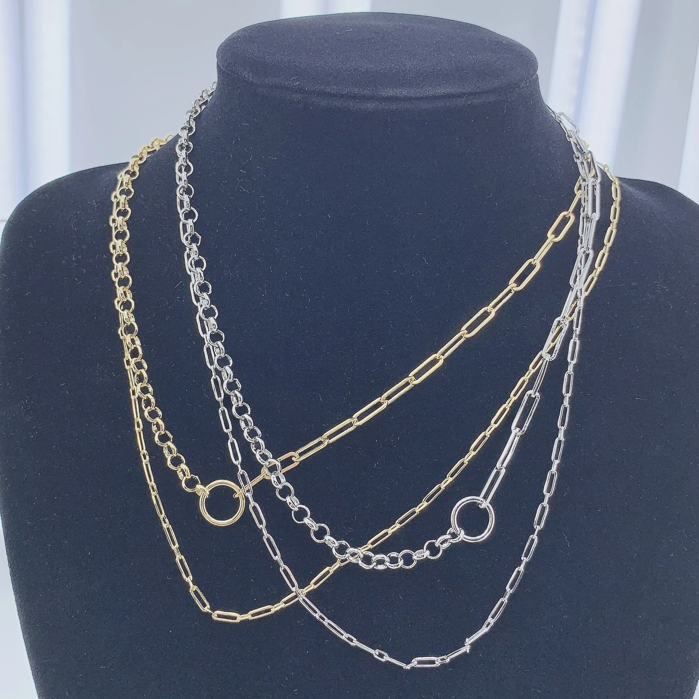 Women's Long Layer Chain Necklace